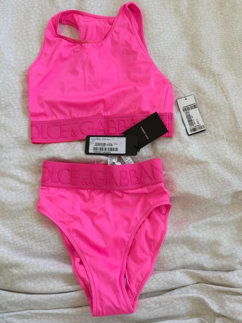 Dolce & Gabbana Neon Pink Bikini Set | NWT